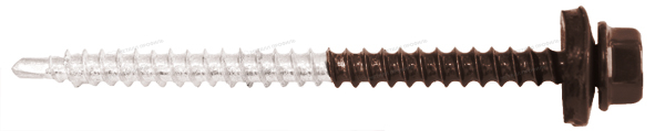 Приобрести доступный Саморез 4,8х70 ПРЕМИУМ RAL8017 (коричневый шоколад) от Компании Металл Профиль.