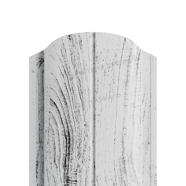 Штакетник металлический МЕТАЛЛ ПРОФИЛЬ ELLIPSE-O 19х126 (ECOSTEEL_MA-01-Беленый Дуб-0.5), цена 192.15 ₽: купить в Великом Новгороде.